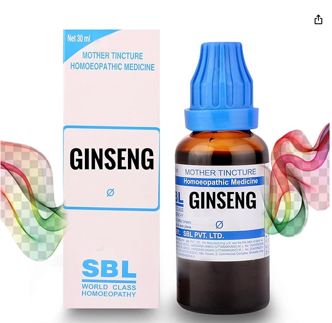 Homoeo33 SBL Ginseng Q Mother Tincture Homeopathy Medicine - 30ml Bottle